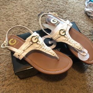 The perfect white sandal by Guess